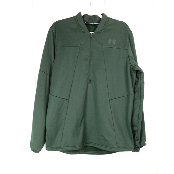 Under Armour Fleece Pullover Mens SZ L 1/4 Zip Athletic Wear Athleisure Workout - Picture 1 of 10